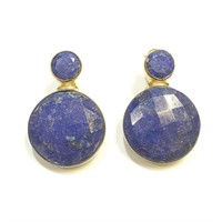 $360 Silver Lapis Lazuli Earrings