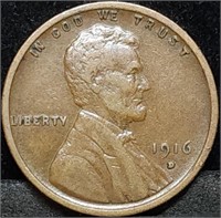 1916-D Lincoln Wheat Cent Nice