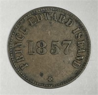 CANADA PEI: 1857 Half Penny Token Self Government