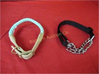 Dog Collars 2pc lot Appear to be Unused