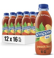12 pk Snapple Peach Tea, 16 fl oz recycled