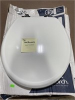 Toilet Seat White 16.5 Inches Missing Hardware