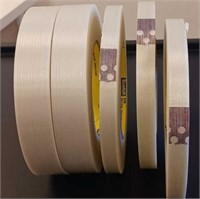 5 Rolls Fiber Tape Different Sizes