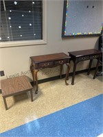 Three small office tables