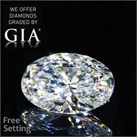 4.03ct,Color D/VS1,Oval cut GIA Diamond