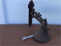 CAST IRON BELL WITH BIRDS ON A BRANCH- RINGS LOUD