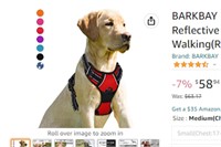 BARKBAY No Pull Dog Harness(Red,L)