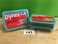 Pyrex Store It! Glass Storage Containers lot of 2