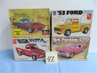 (4) Vintage AMT & Monogram Model Cars/Trucks