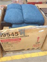 Acme Furniture Blue Recliner w/ Cup Holder