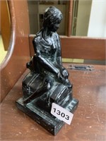 SIGNED GIRL STATUE