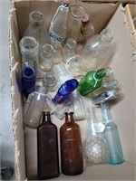 Box lot- old bottles