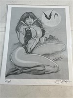 VAMPIRELLA LIMITED SIGNED PRINT WITH COA.