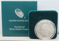 U.S. Mint Presidential 1 Troy Oz. Silver Medal.