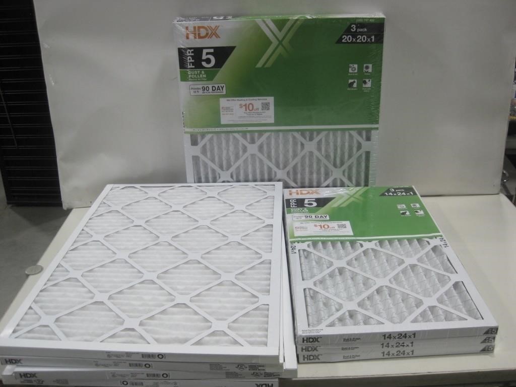 Ten Assorted Heating/Cooling Filters See Info