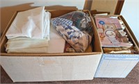 Lot of Material and Sewing Patterns