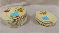 Vintage Edwin Knowles Marion yellow Plates