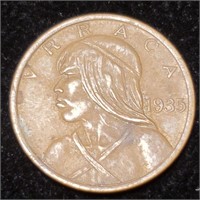 1935 Panama 1 Centesimo - Bronze - 200k Minted!