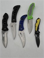 Lot of 5 Flip Frost Cutlery and Tac Xtreme Knives