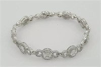 4 Ct  Round Marquise Princess Diamond Bracelet