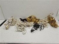 Lot of 9 Extension Cords