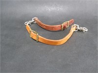 (2) Way Out West Leather Connecting Straps