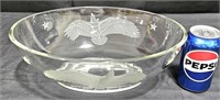 Vintage Verlys French Glass Eagle Bowl