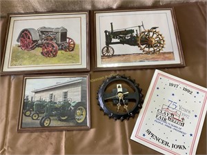 John Deere pictures and planter plate clock