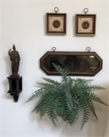 Wall Decor - Plant, Mirror, Statue on Scone, More