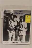 Double Signed Photo of Bob Hope and George Burns