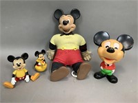 Vintage Mickey Mouse Figurines