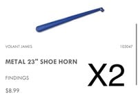 X2 METAL 23" SHOE HORN BLUE