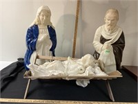 Blow mould - Baby Jesus needs arms reglued- Mary