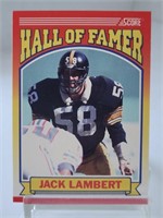 1990 Score Jack Lambert Hall of Famer