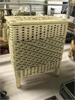 Wicker sewing basket