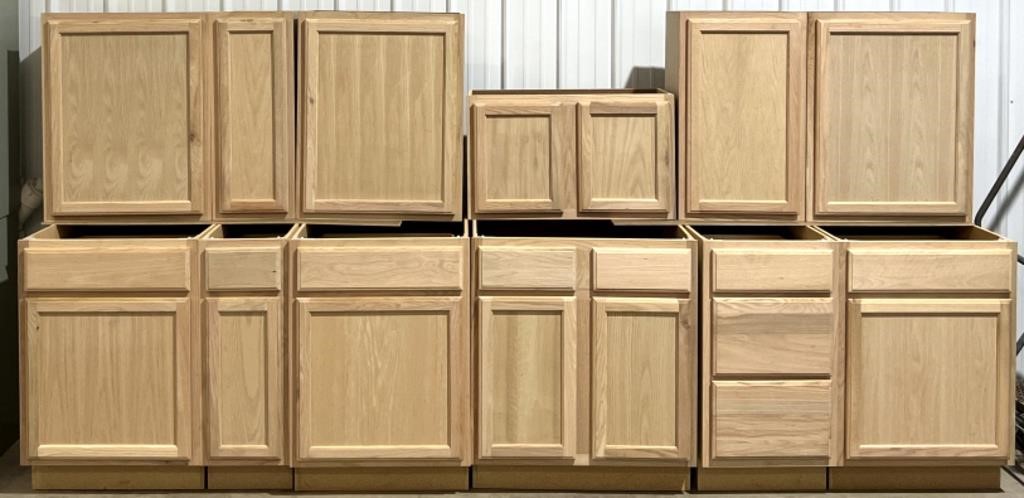 Unfinished Oak Kitchen Cabinets