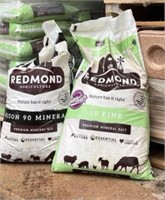 10 - 50LB Bags of REDMOND Premium Cattle Salt