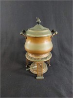 Vtg Victorian Copper Tea Urn w/Wood Handles