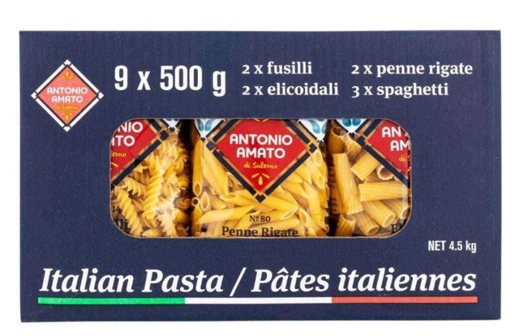 9-Pk Antonio Amato Pasta Variety Pack, 500g