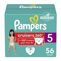 56-Pk Pampers Cruisers 360 Diapers, Super Pack,