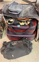 Assorted vintage luggage puma etc