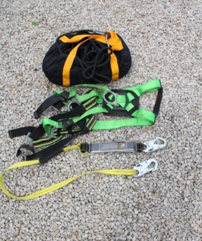 Climbing Harness, Fall Protection & Rope
