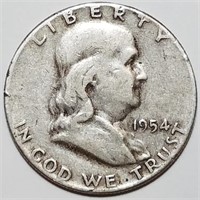 1954 Franklin Half Dollar - Nicely Circulated