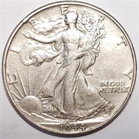 1944 Walking Liberty Half Dollar - AU