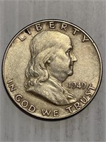 1949 Franklin Silver Half