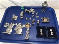 Pewter Trinkets & Decorations (1" to 3.5"H)