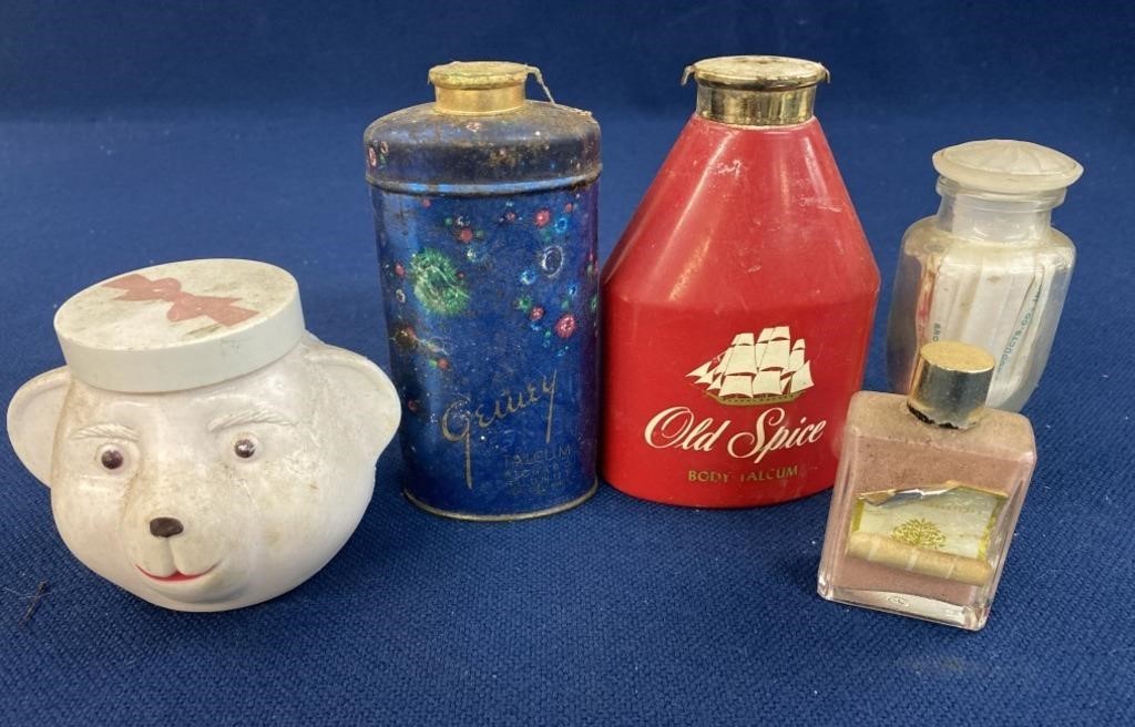 Vintage Perfume, powder bottles and more, empty