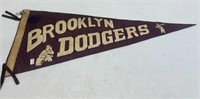 Rare vintage Brooklyn Dodgers felt pennant