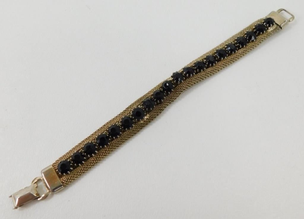Vintage Weiss Jeweled Bracelet - 7” long