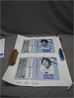 2 Baltimore Colts 1977 Memorabilia Posters
